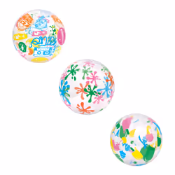 Bestway BALLON DE PLAGE FANTAISIE 51cm, 51 cm, 2 an(s), Vanne de sécurité, Vinyl, Multicolore