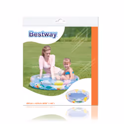 Bestway PISCINE TRANSPARENTE VIE SOUMARINE Φ91cm x H20cm