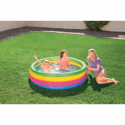 Bestway PISCINE DE JEUX - 4 anneaux - Φ1.57m x H46cm - Vue supplémentaire 5