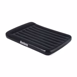 Bestway Matelas gonflabe floqué - 2-personnes - 1.91m x 1.37m x 30cm, Double matelas, Pompe à air intégrée
