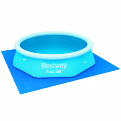 Bestway LAIZE DE SOL 2.74m x 2.74m, Bâche de sol, Bleu, 2,44 m, 598 g, 1 pièce(s), Boîte