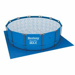 Bestway LAIZE DE SOL 3.96m x 3.96m, Bâche de sol, Bleu, 3,66 m, 1,2 kg, 1 pièce(s), Boîte