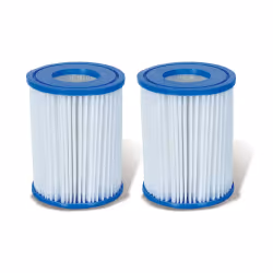 Bestway Cartouche Filtrante (I), Pompe à cartouche filtrante, Bleu, Blanc, 1249 l/h, 1,2 m³/h, 90 mm, 8 cm