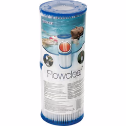 Bestway Cartouche Filtrante (II), Pompe à cartouche filtrante, Bleu, Blanc, 58148, 58117, 205 g, Sachet aluminium, 106 mm