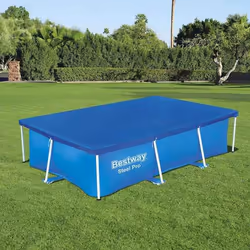 Bestway Bache pour piscine 2.59m x 1.70m, Couverture, Bleu, Polyéthylène, 2,59 m, 170 cm, 61 cm