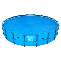 Bestway Bache solaire dia 5.49m, Couverture solaire de piscine, Bleu, 5,27 m, 2 kg, Ampoule, 380 mm