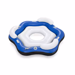 Bestway Coolerz Article de sport gonflable ÎLOTS POUR 3 1.91m x 1.78m, Bleu, Blanc, Ile flottante, Motif, Vinyl, 270 kg, 1910 ...