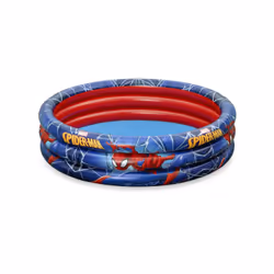 Bestway Spiderman Piscine gonflable -3 boudains - Φ1.22m x H30cm, 200 L, 2 an(s), Spider-Man, Vinyl, Multicolore