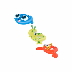 Bestway Bouée gonflable CREATURE DE LA MER, Multicolore, Bouée, Motif, Nylon, 3 an(s), 6 an(s)