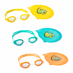Bestway Ensemble de Natation, Enfant, Bleu, Orange, Jaune, 3 an(s), 100 g, 60 mm, 220 mm