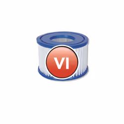 Bestway Cartouche Filtrante VI, Pompe à cartouche filtrante, Bleu, Blanc, Lay-Z-Spa, 80 mm, 10,6 cm, 170 g