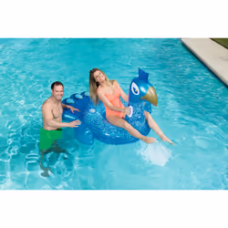 Bestway 41101 flotteur de plage et de piscine Bleu Vinyl Bouée à chevaucher - Vue supplémentaire 26