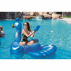 Bestway 41101 flotteur de plage et de piscine Bleu Vinyl Bouée à chevaucher - Vue supplémentaire 32