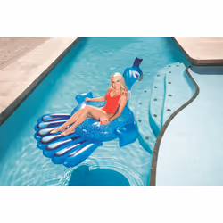 Bestway 41101 flotteur de plage et de piscine Bleu Vinyl Bouée à chevaucher - Vue supplémentaire 45