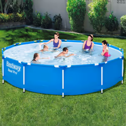 Bestway Steel Pro 56706, 6473 L, Piscine hors sol, Bleu, 21 kg