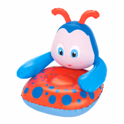 Bestway Fauteuil Coccinelle, Assise unique, Bleu, Rouge, Vinyl, Enfant, 3 an(s), 790 mm