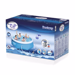 Bestway Fast Set Piscine autoportante Pool, set avec pompe, 2.44m x 66cm - Vue supplémentaire 4