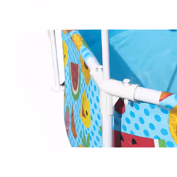 Bestway Steel Pro 2.44m x 51cm Splash-in-shade Play Pool, Orange/Jaune