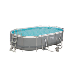 Bestway Power Steel Oval 4.88m x 3.05m x 1.07cm, Gris/Bleu