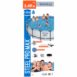 Bestway Steel Pro 5.49m x 1.22m, Bleu - Vue supplémentaire 13