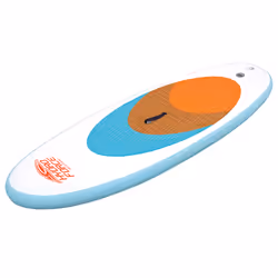 Bestway Bateau gonflabe LE HAUT DE LA VAGUE, Planche SUP, Plat, Bleu, Orange, Blanc, 60 kg, Emballage coloré, 2040 mm