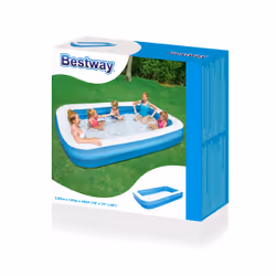 Bestway PISCINE RECTANGULAIRE 3.05m x 1.83m x 46cm - bleue - Vue supplémentaire 4