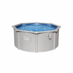 Bestway Hydrium 3.00m x 1.20m, Gris/Bleu, 7630 L, Piscine hors sol, Echelle, Bleu, Gris