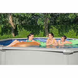 Bestway Hydrium 3.60m x 1.20m, Gris/Bleu - Vue supplémentaire 19