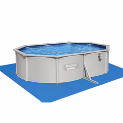 Bestway Hydrium Oval 5.00m x 3.60m x 1.20m, Gris/Bleu