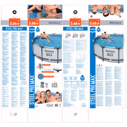 Bestway Steel Pro 3.66m x 1.00m, Bleu - Vue supplémentaire 10