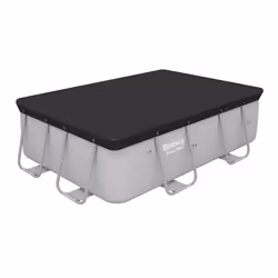 Bestway Bâche pour Piscine, Couverture, Bleu, Polyester, Rectangulaire, 196 cm, 2,82 m