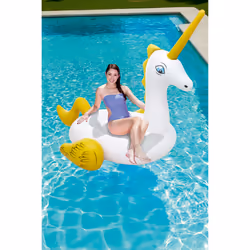 Bestway 41107 flotteur de plage et de piscine Blanc, Jaune Vinyl Bouée à chevaucher - Vue supplémentaire 2