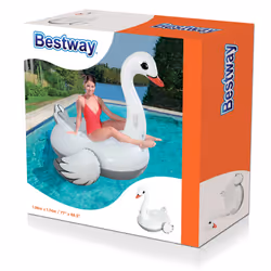 Bestway 41111 flotteur de plage et de piscine Noir, Gris, Rouge, Blanc Vinyl Bouée à chevaucher
