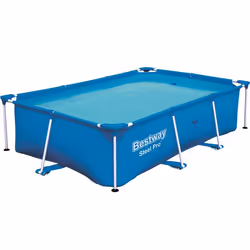 Bestway Steel Pro Piscine tubulaireFrame Pool 2.59m x 1.70m x 61cm, 2300 L, Piscine hors sol, Bleu, 14,4 kg