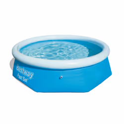 Bestway Fast Set Piscine autoportante Pool 2.44m x 66cm, 2300 L, Piscine gonflable, Bleu, 5,75 kg