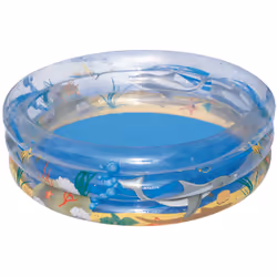 Bestway Piscine gonflable TRANSPARENTE VIE SOUMARINE Φ1.5m x H53cm, 445 L, Vinyl, Transparent