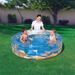 Bestway Piscine gonflable TRANSPARENTE VIE SOUMARINE Φ1.5m x H53cm