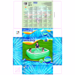 Bestway PISCINE RECTANGULAIRE 2.01m x 1.5m x 51cm - bleue - Vue supplémentaire 8