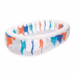 Bestway PISCINE ELLIPTIQUE 2.29m x 1.52m x 51cm - bleue, 542 L, Piscine gonflable, Multicolore, 4,02 kg