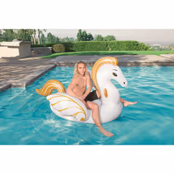 Bestway 41118 flotteur de plage et de piscine Or, Blanc Vinyl Bouée à chevaucher - Vue supplémentaire 16