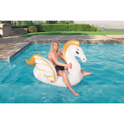 Bestway 41118 flotteur de plage et de piscine Or, Blanc Vinyl Bouée à chevaucher - Vue supplémentaire 17