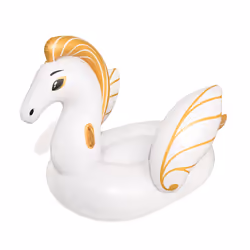 Bestway 41118 flotteur de plage et de piscine Or, Blanc Vinyl Bouée à chevaucher
