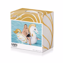 Bestway 41118 flotteur de plage et de piscine Or, Blanc Vinyl Bouée à chevaucher - Vue supplémentaire 20