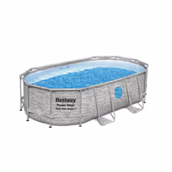 Bestway 56714, 7250 L, Piscine hors sol, Echelle, Marron, 59,1 kg