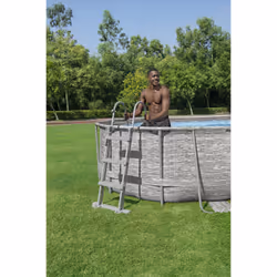 Bestway 56714 piscine hors sol Oval 7250 L Marron - Vue supplémentaire 14