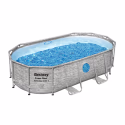 Bestway 56714 piscine hors sol Oval 7250 L Marron