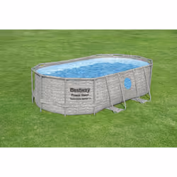 Bestway 56714 piscine hors sol Oval 7250 L Marron - Vue supplémentaire 7
