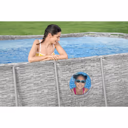 Bestway 56714 piscine hors sol Oval 7250 L Marron - Vue supplémentaire 9