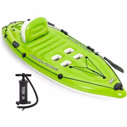 Bestway 65097, Baignade, divertissement, Bateau gonflable, Noir, Vert, PVC, 1 personne(s), 150 kg