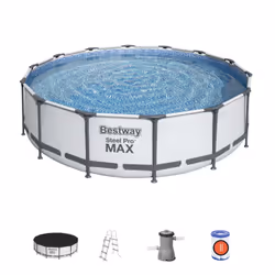 Bestway 56950, 13030 L, Piscine hors sol, Echelle, Bleu, 54 kg